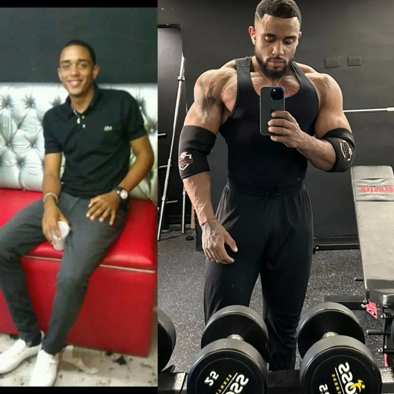 La transformación de Junior Villegas: antes y después de su propio cambio físico